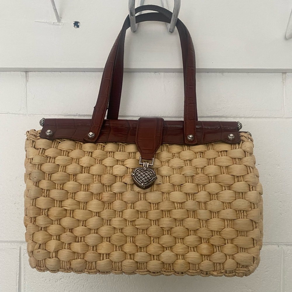 Vintage Brighton Straw Handbag